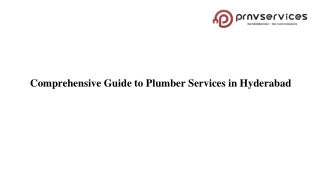 Comprehensive Guide to Plumber Services in Hyderabad