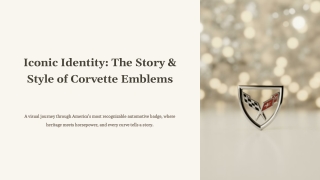 Iconic Identity: The Story & Style of Corvette Emblems