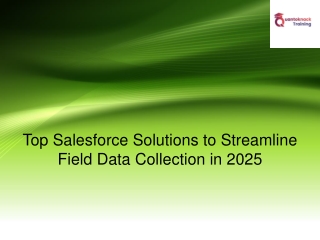 Top Salesforce Solutions Field Data Collection 2025