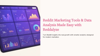 Reddit Marketing Tools & Data Insights with Reddalyze