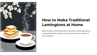 How to Make Traditional Lamingtons at Home with Chef Scott Biffin