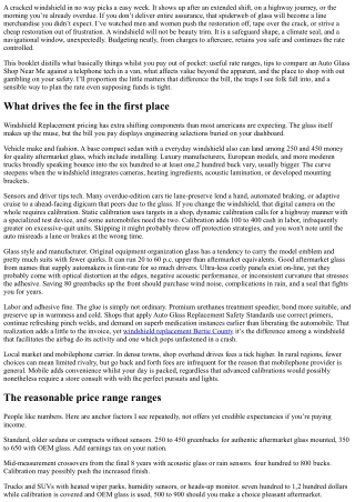 Budgeting for Windshield Replacement Without Insurance