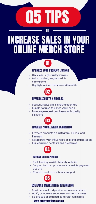 5 Tips to Increase Sales in Your Online Merch Store