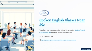 Spoken English Classes Near Me