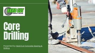 Presentation - Core Drilling in Sydney