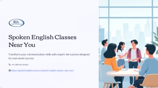 Spoken English Classes Near You