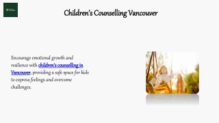 Children’s Counselling Vancouver