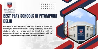 Best Play School in Pitampura: A Joyful Beginning to Your Child
