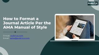 Expert AMA Format Medical Article Formatting Service – Pubrica