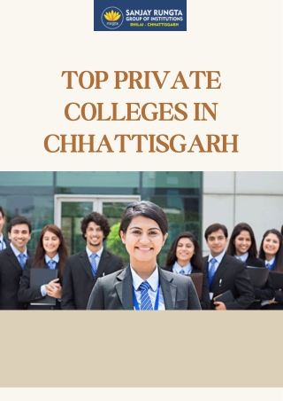 Top Private Colleges in Chhattisgarh