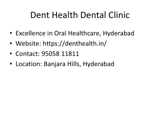 Dental clinic in hyderabad