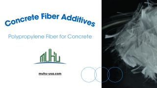 Concrete Fiber Additives: Polypropylene Fiber for Concrete