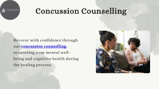 Concussion Counselling