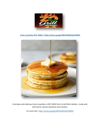 Fresh smoothies NYC 10032 | https://share.google/K8FZJHWDEpX1XfMEk
