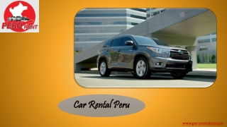 Car Rental Peru
