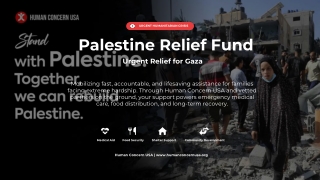 Provide Urgent Aid Through Palestine Relief Fund Today