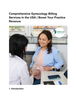 Comprehensive Gynecology Billing Services in the USA  Boost Your Practice Revenue