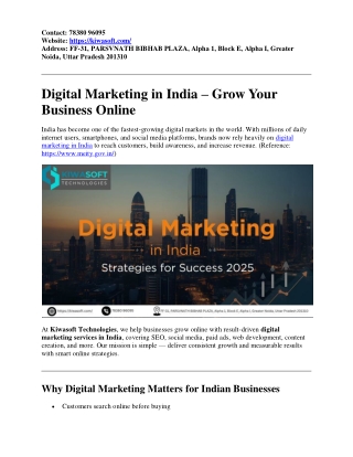 Digital Marketing Company in India