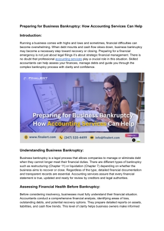 Preparing for Business Bankruptcy_ How Accounting Services Can Help