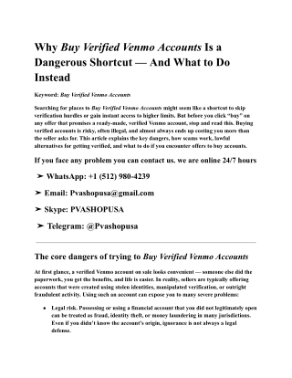 Buy Verified Venmo Accounts - Trusted & Secure