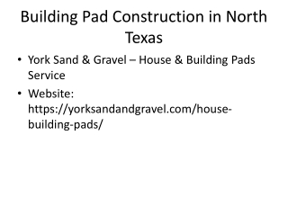 building pad construction north texas