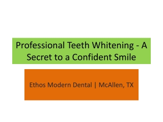 Professional Teeth Whitening in McAllen, TX