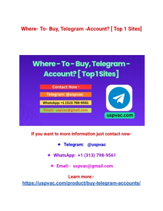 Where- To- Buy, Telegram -Account_ [ Top 1 Sites]