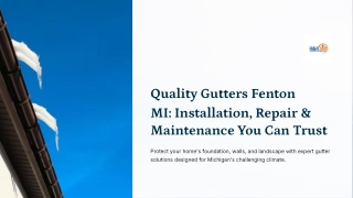 Gutters Fenton MI | R&R 360 Construction Services