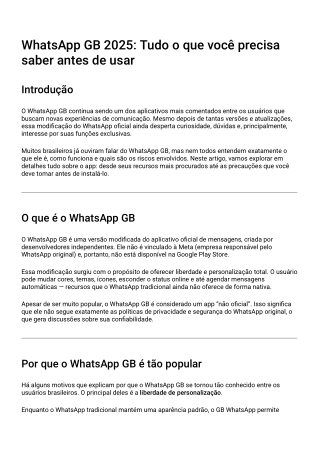WhatsApp GB 2025 atualizado