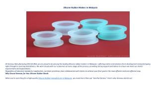 Silicone Rubber Makers in Malaysia