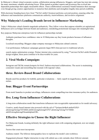 The Secret to Long-Term Brand and Blogger Success in Malaysia