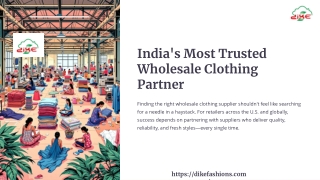 Best WHolesale Clothing Supplier in india