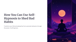 Break Bad Habits with Hypnotherapy