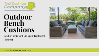 Custom Outdoor Bench Cushions for Every Space