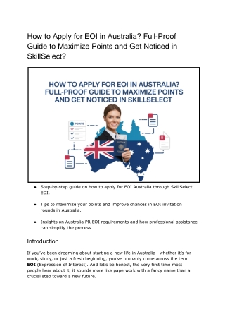 how to apply for eoi australia
