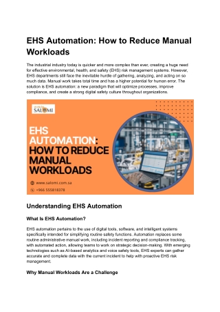 EHS Automation_ How to Reduce Manual Workloads