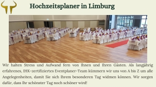 Traumhochzeit planen? Ihr Hochzeitsplaner in Limburg – Tatanga Events