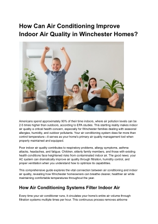 How Can Air Conditioning Improve Indoor Air Quality in Winchester Homes_