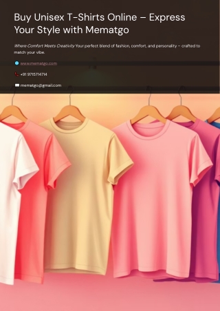Buy-Unisex-T-Shirts-Online-Express-Your-Style-with-Mematgo