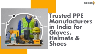 Trusted PPE Manufacturers in India for Gloves, Helmets & Shoes