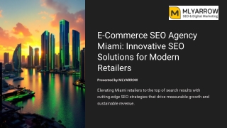 E-Commerce SEO Agency Miami Innovative SEO Solutions for Modern Retailers