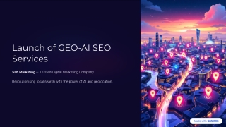 Salt Marketing Introduces Advanced GEO-AI SEO Services for Smarter Local Search