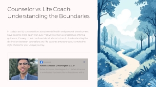 Counselor vs. Life Coach: Understanding the Boundaries