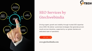 Gtechwebindia SEO Services to Boost Your Online Visibility