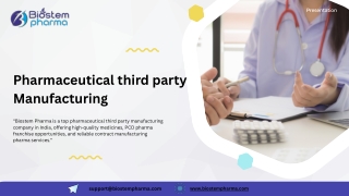 Pharmaceutical third party Manufacturing    Biostem Pharma