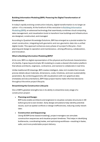 Building Information Modeling