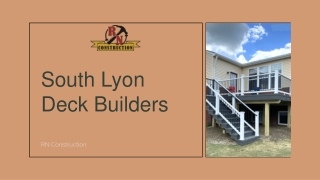 South Lyon Deck Builders