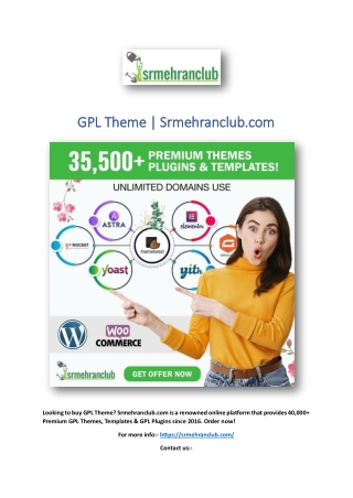 GPL Theme | Srmehranclub.com