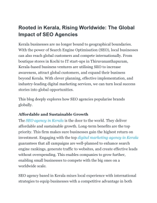 Rooted in Kerala, Rising Worldwide_ The Global Impact of SEO Agencies
