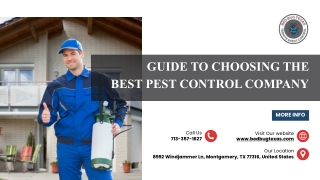 Guide to Choosing the Best Pest Control Company in Texas